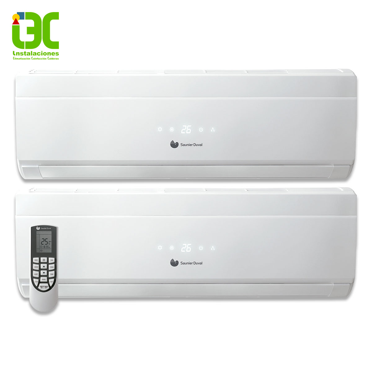 Aire Acondicionado Saunier Duval 2x1 DH19-050MC2NO + SDHL1-025WNI + SDHL1-030WNI
